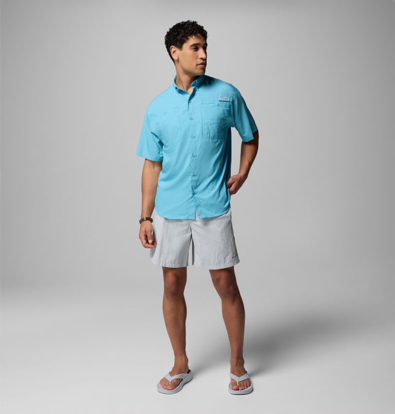 Men’s PFG Tamiami II Short Sleeve Shirt - Tall, Color: Vintage Blue, image 2