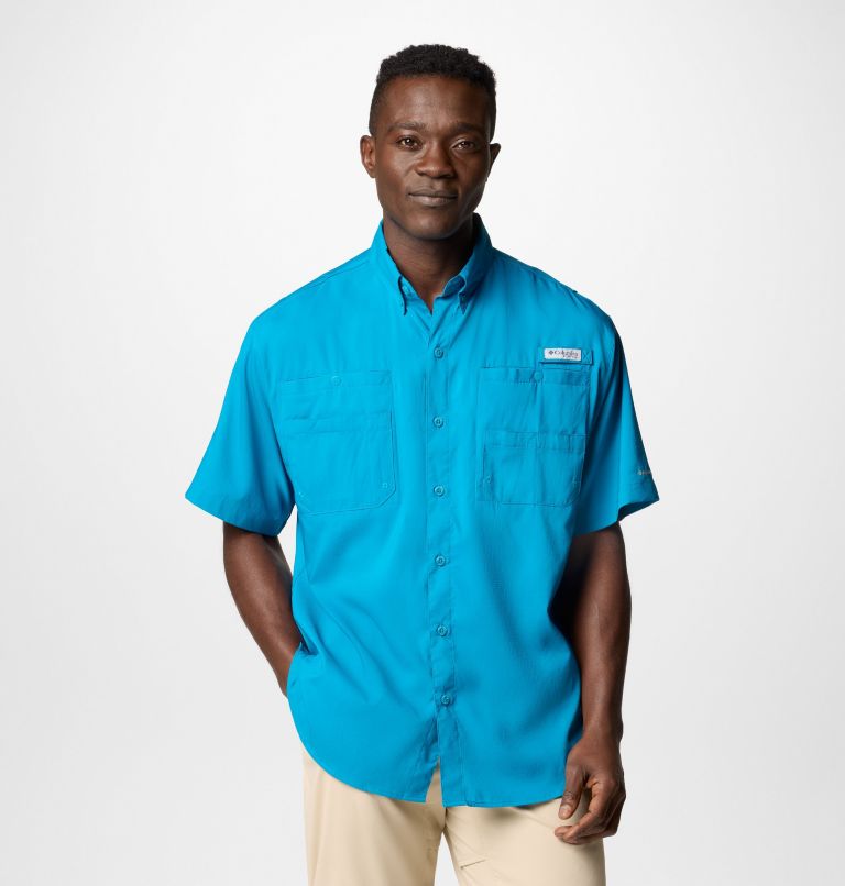 Men’s PFG Tamiami II Short Sleeve Shirt - Tall, Color: Blue Echo, image 1