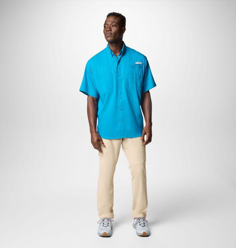 Men’s PFG Tamiami II Short Sleeve Shirt - Tall, Color: Blue Echo, image 2