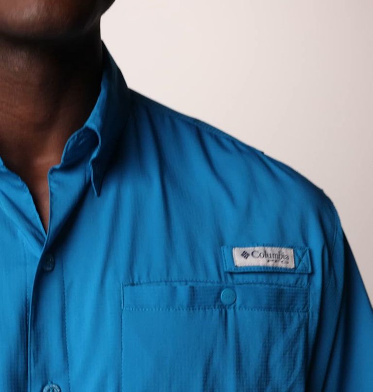 Men’s PFG Tamiami II Short Sleeve Shirt - Tall, Color: Blue Echo