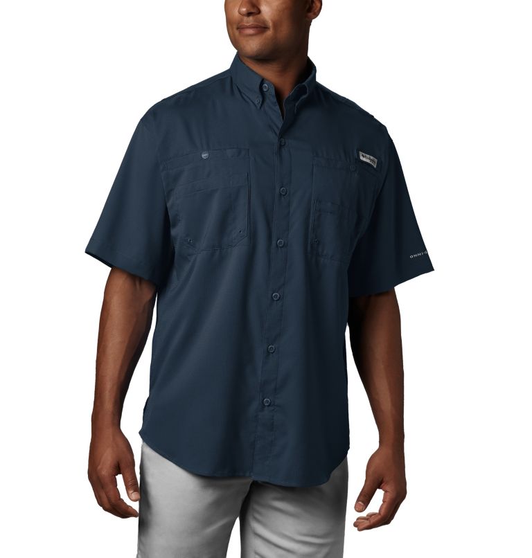 Men’s PFG Tamiami II Short Sleeve Shirt - Tall, Color: Collegiate Navy, image 1