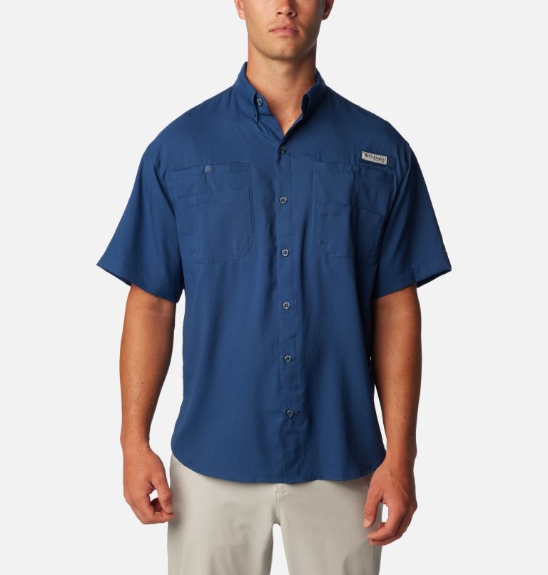 Thumbnail: Men’s PFG Tamiami II Short Sleeve Shirt - Tall, Color: Carbon, image 1