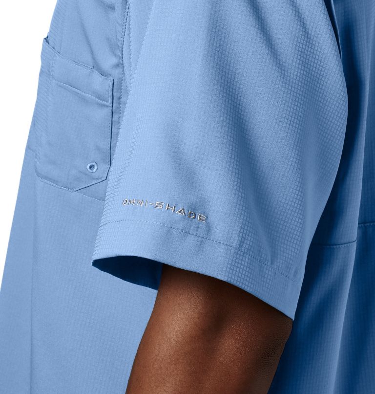 Thumbnail: Men’s PFG Tamiami II Short Sleeve Shirt - Tall, Color: Sail, image 4