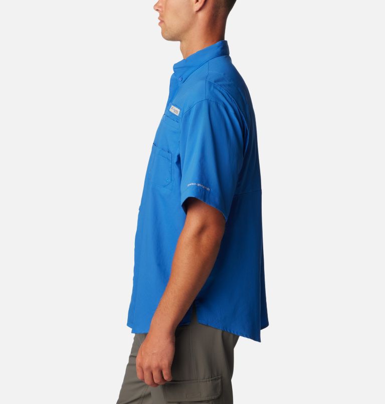 Men’s PFG Tamiami II Short Sleeve Shirt - Tall, Color: Vivid Blue, image 3