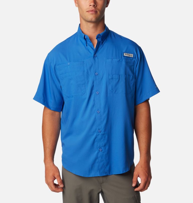 Men’s PFG Tamiami II Short Sleeve Shirt - Tall, Color: Vivid Blue, image 1