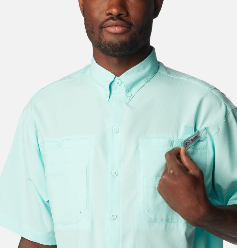Men’s PFG Tamiami II Short Sleeve Shirt - Tall, Color: Gulf Stream, image 4