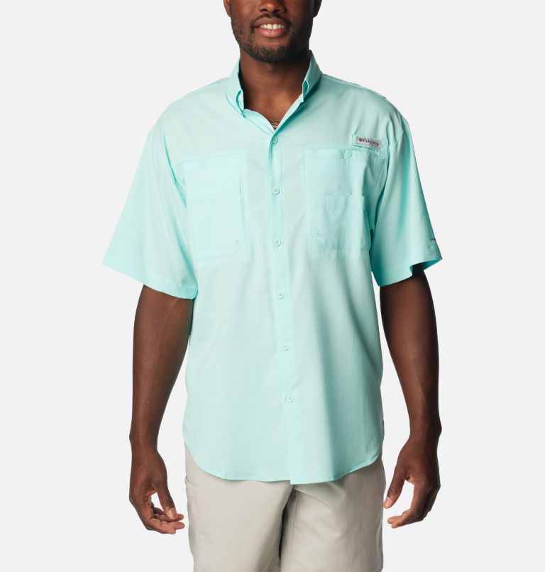 Thumbnail: Men’s PFG Tamiami II Short Sleeve Shirt - Tall, Color: Gulf Stream, image 1