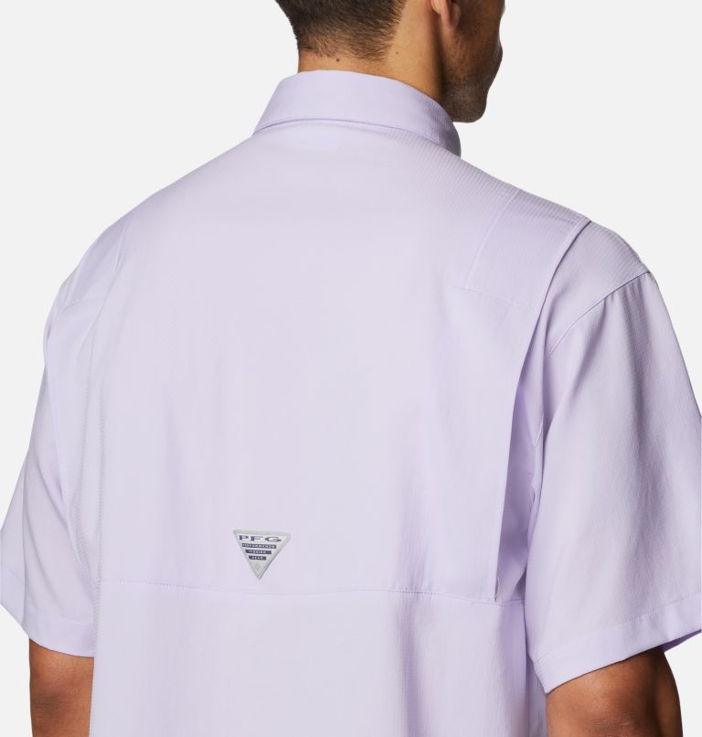 Men’s PFG Tamiami II Short Sleeve Shirt - Tall, Color: Soft Violet, image 5