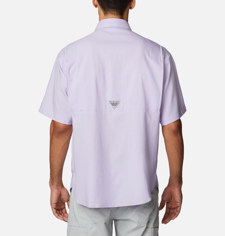 Men’s PFG Tamiami II Short Sleeve Shirt - Tall, Color: Soft Violet, image 2