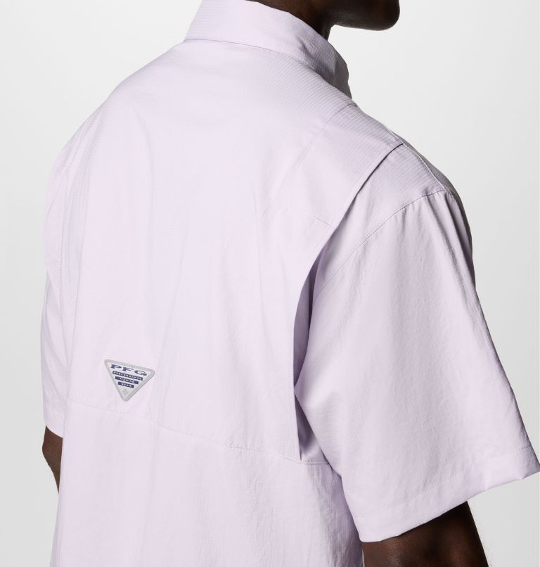 Men’s PFG Tamiami II Short Sleeve Shirt - Tall, Color: Lavender Pearl, image 6