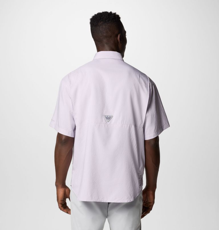 Men’s PFG Tamiami II Short Sleeve Shirt - Tall, Color: Lavender Pearl, image 3