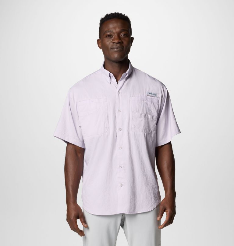 Men’s PFG Tamiami II Short Sleeve Shirt - Tall, Color: Lavender Pearl, image 1