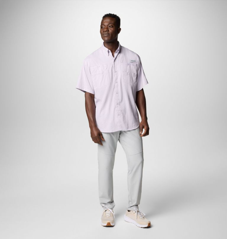 Men’s PFG Tamiami II Short Sleeve Shirt - Tall, Color: Lavender Pearl, image 2