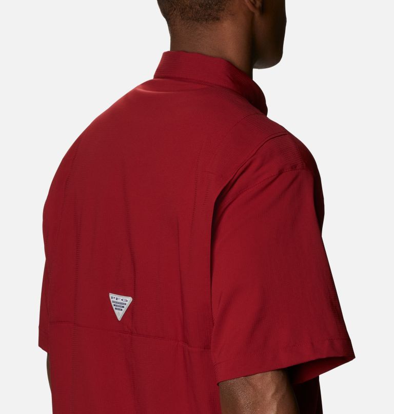 Men’s PFG Tamiami II Short Sleeve Shirt - Tall, Color: Beet, image 5