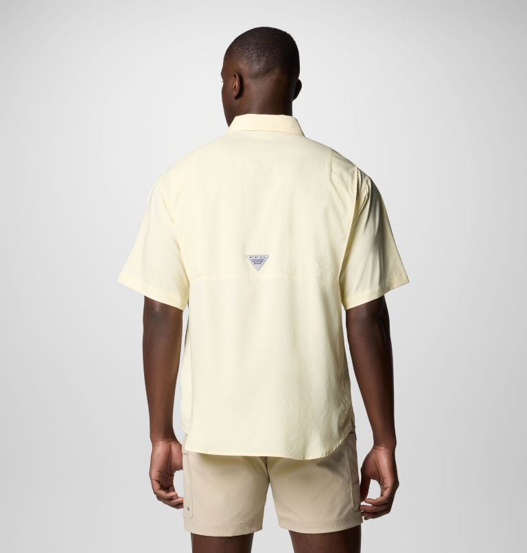 Men’s PFG Tamiami II Short Sleeve Shirt - Tall, Color: Lemon Wash, image 3