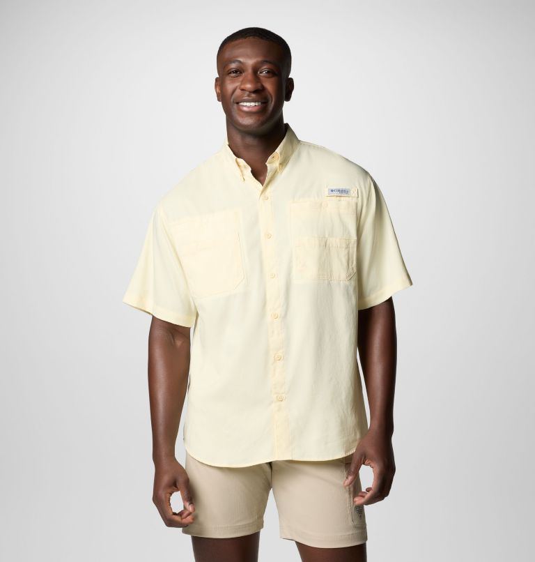 Men’s PFG Tamiami II Short Sleeve Shirt - Tall, Color: Lemon Wash, image 1