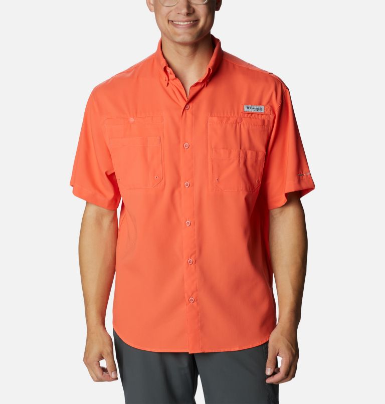 Men’s PFG Tamiami II Short Sleeve Shirt - Tall, Color: Corange, image 1