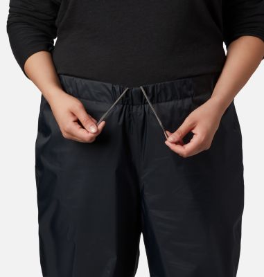 women's plus size rain pants