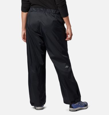 women's plus size rain pants