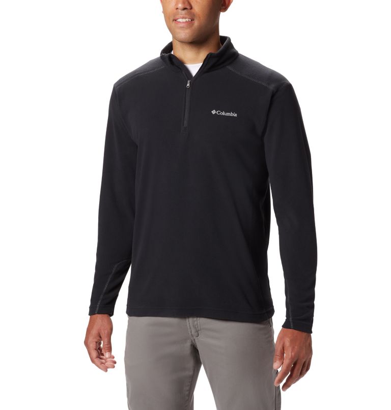 Men’s Klamath Range II Half Zip Fleece Pullover, Color: Black, image 1