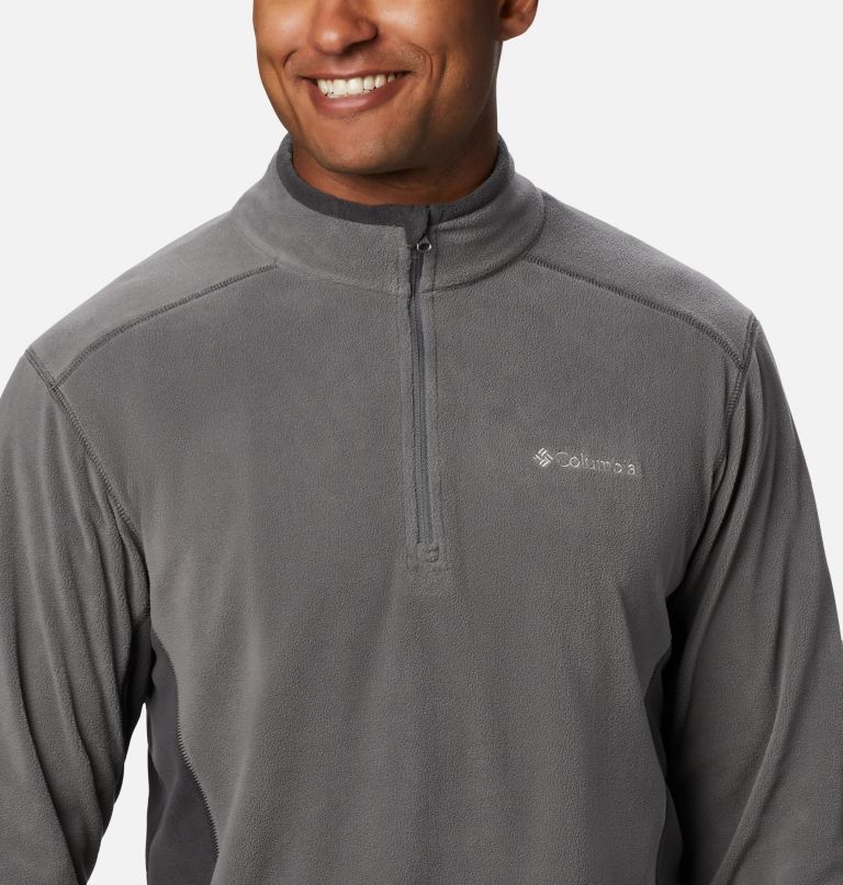 Men’s Klamath Range II Half Zip Fleece Pullover, Color: City Grey, Shark, image 3