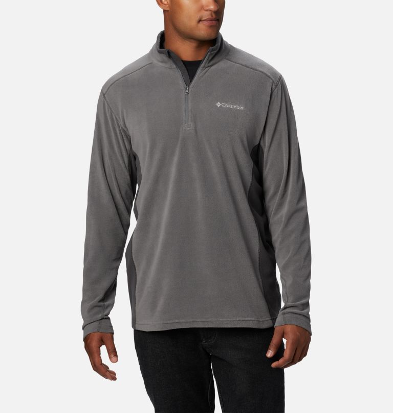 Men’s Klamath Range II Half Zip Fleece Pullover, Color: City Grey, Shark, image 1