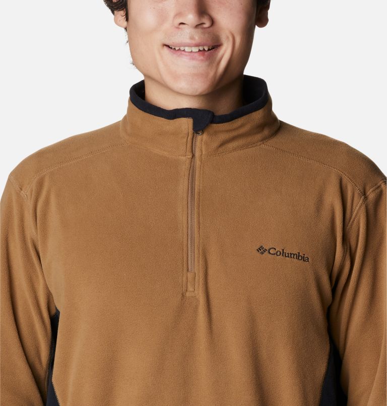 Men's Klamath Range II Half Zip Fleece Pullover, Color: Delta, Black, image 4