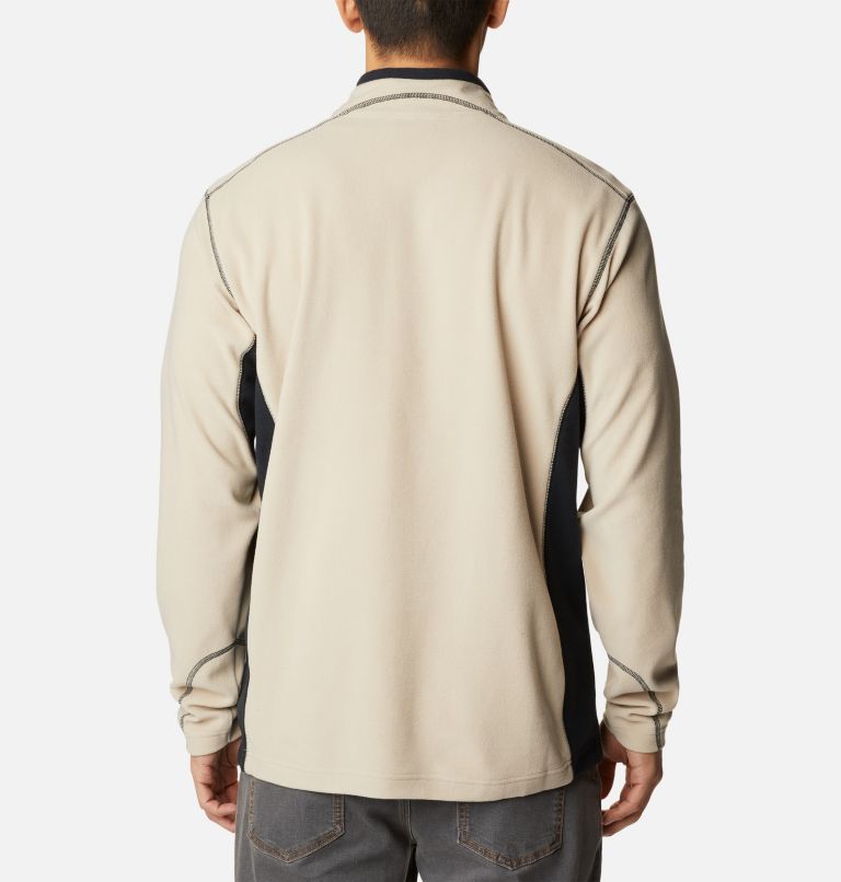 Men's Klamath Range II Half Zip Fleece Pullover, Color: Ancient Fossil, Black, image 2