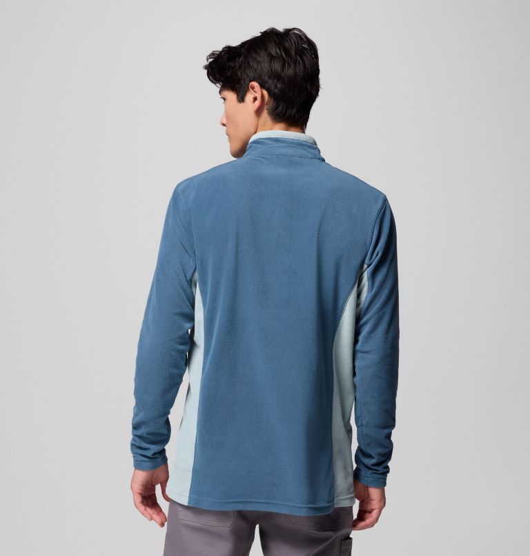 Men's Klamath Range II Half Zip Fleece Pullover, Color: Everblue, Crushed Blue, image 3