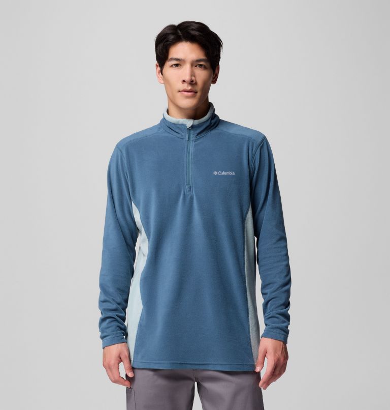 Men's Klamath Range II Half Zip Fleece Pullover, Color: Everblue, Crushed Blue, image 1