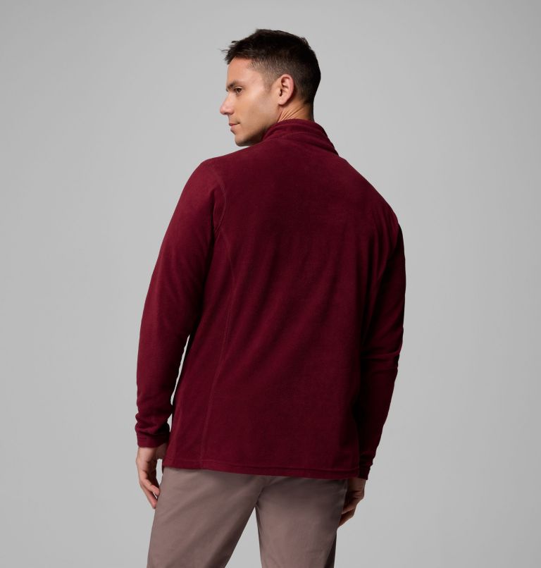 Men's Klamath Range II Half Zip Fleece Pullover, Color: Rich Wine, image 3
