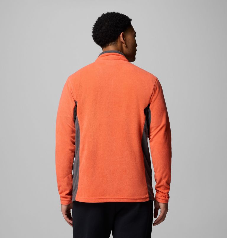 Men's Klamath Range II Half Zip Fleece Pullover, Color: Zing, Shark, image 3
