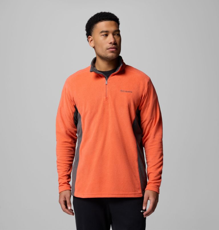 Men's Klamath Range II Half Zip Fleece Pullover, Color: Zing, Shark, image 1