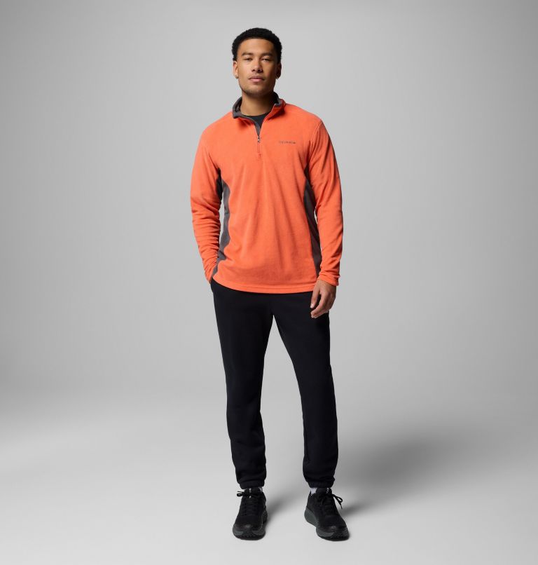 Men's Klamath Range II Half Zip Fleece Pullover, Color: Zing, Shark, image 2