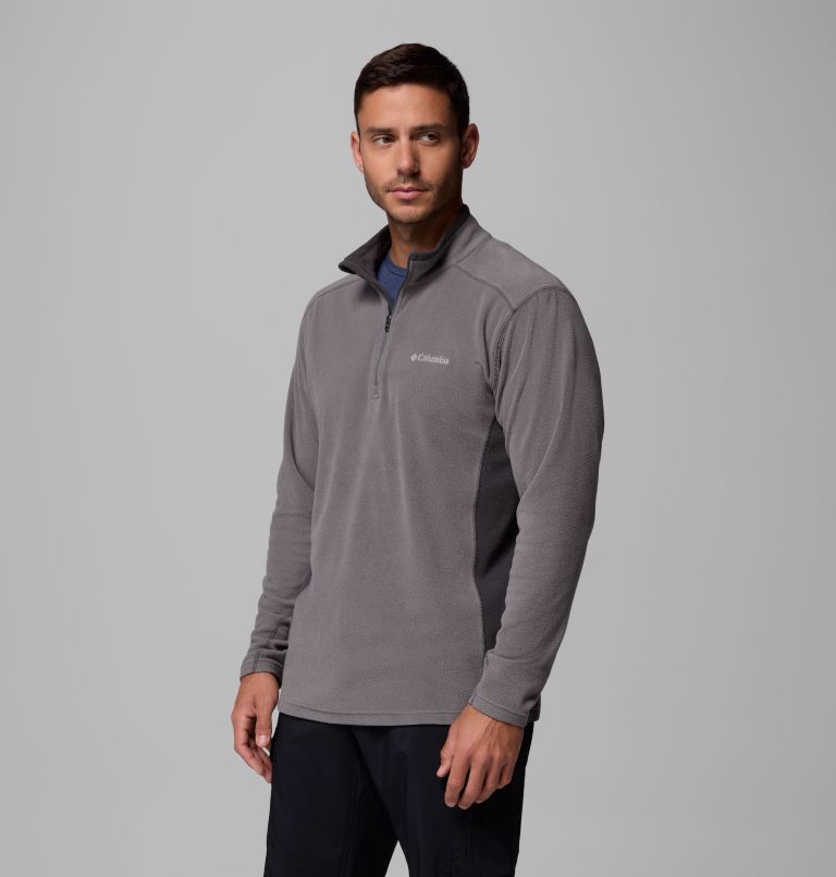 Men's Klamath Range II Half Zip, Color: City Grey, Shark, image 3