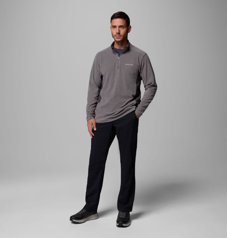 Polar con media cremallera Klamath Range II para hombre, Color: City Grey, Shark, image 2