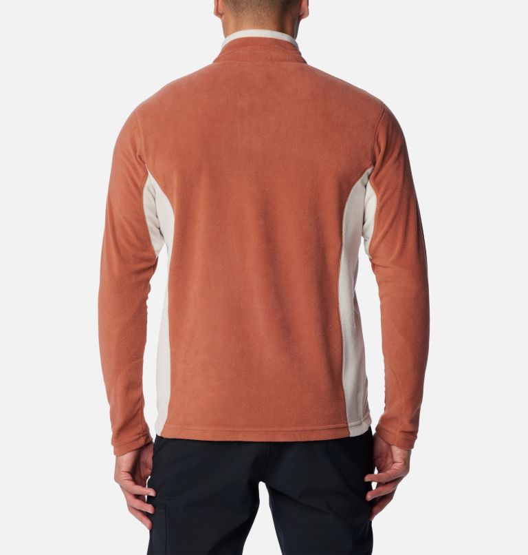 Polar con media cremallera Klamath Range II para hombre, Color: Auburn, Dark Stone, image 2