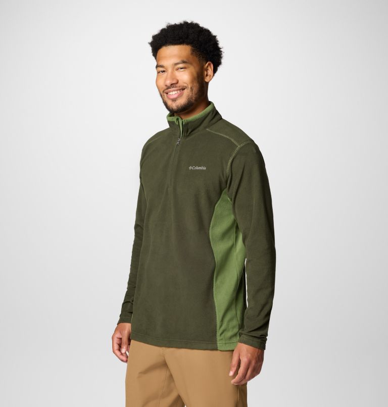 Polar con media cremallera Klamath Range II para hombre, Color: Greenscape, Canteen, image 4