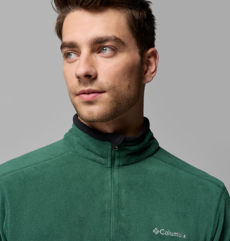 Polar con media cremallera Klamath Range II para hombre, Color: Rain Forest, Black, image 5