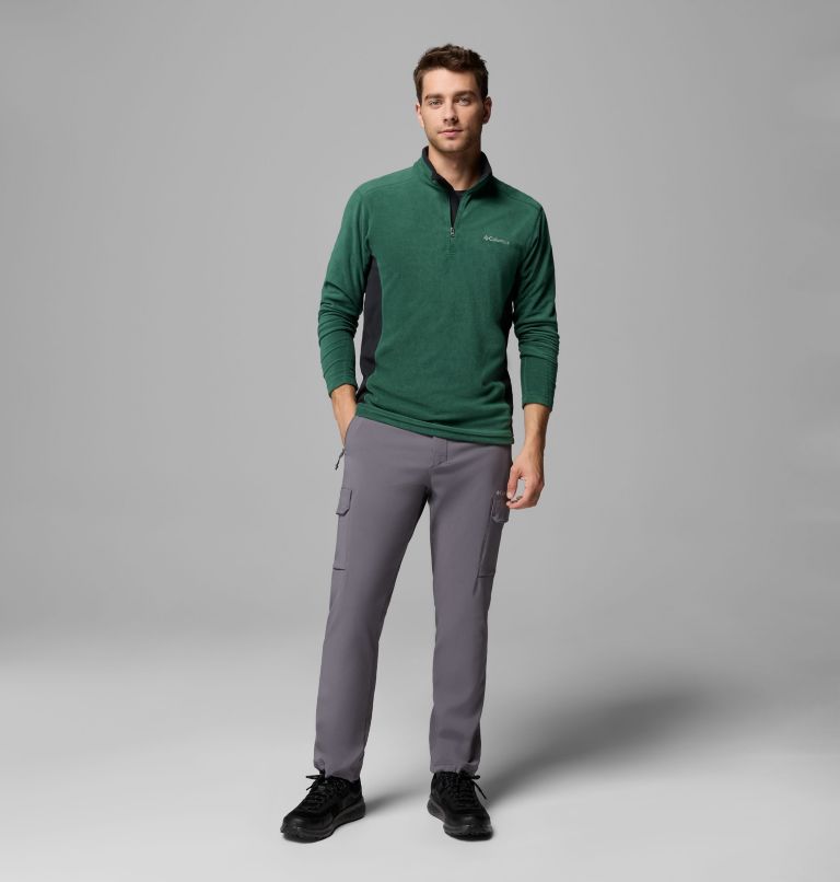 Polar con media cremallera Klamath Range II para hombre, Color: Rain Forest, Black, image 2