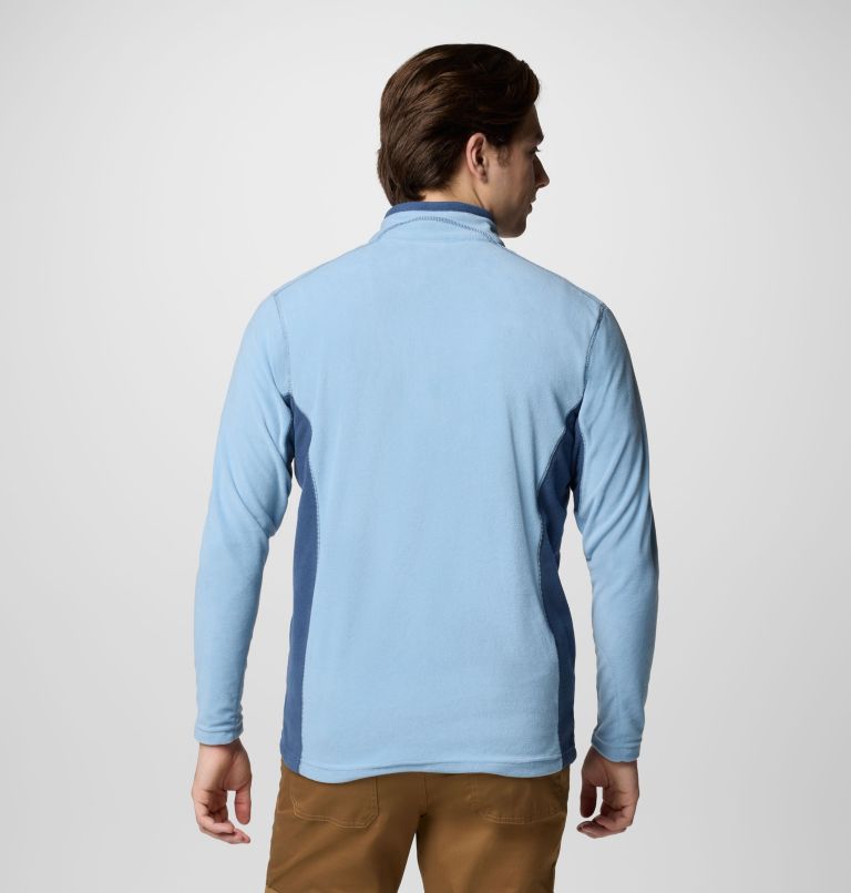 Maglia mezza zip Klamath Range II da uomo, Color: Ripple Blue, Dark Mtn, image 3