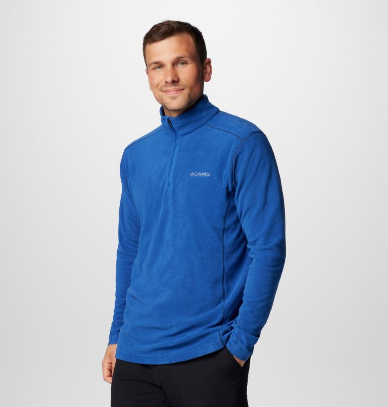 Men's Klamath Range II Half Zip, Color: Mountain Blue, image 4