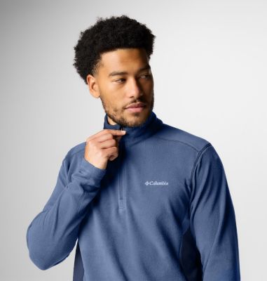 Columbia Herren Fleece-Pullover 'Klamath Range 2' – Halbzip, Microfleece, Für Outdoor & Wanderungen, In Blau