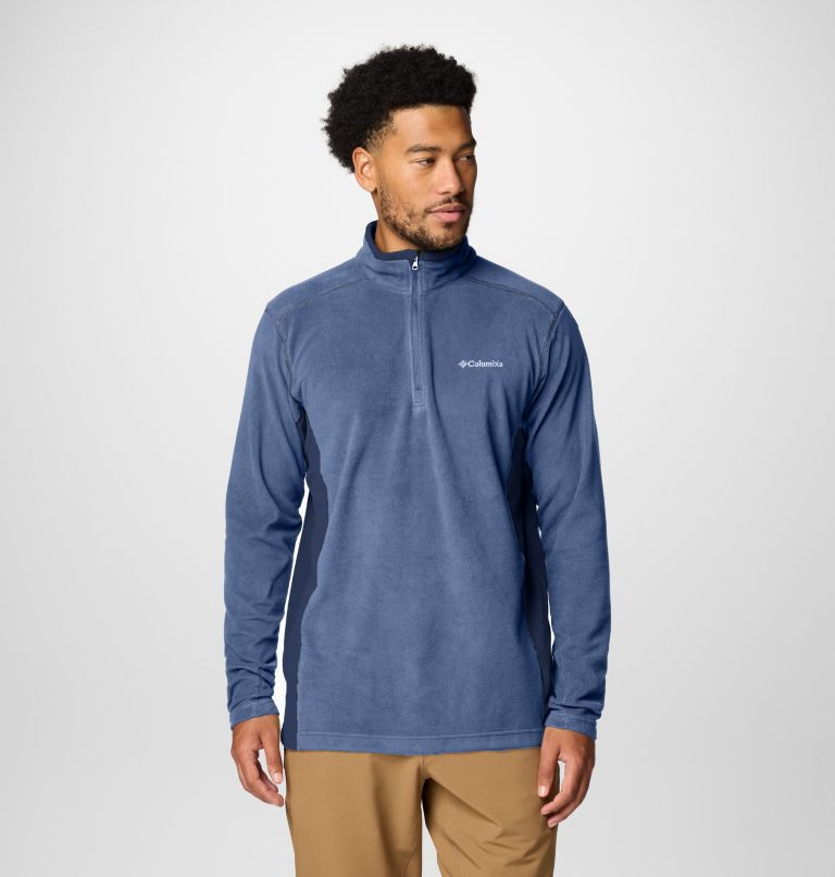 Men's Klamath Range II Half Zip, Color: Dark Mountain, Collegiate Navy, image 1