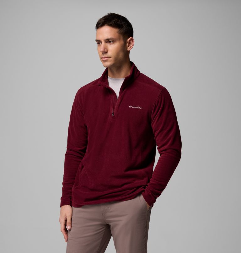 Men's Klamath Range II Half Zip, Color: Rich Wine, image 4