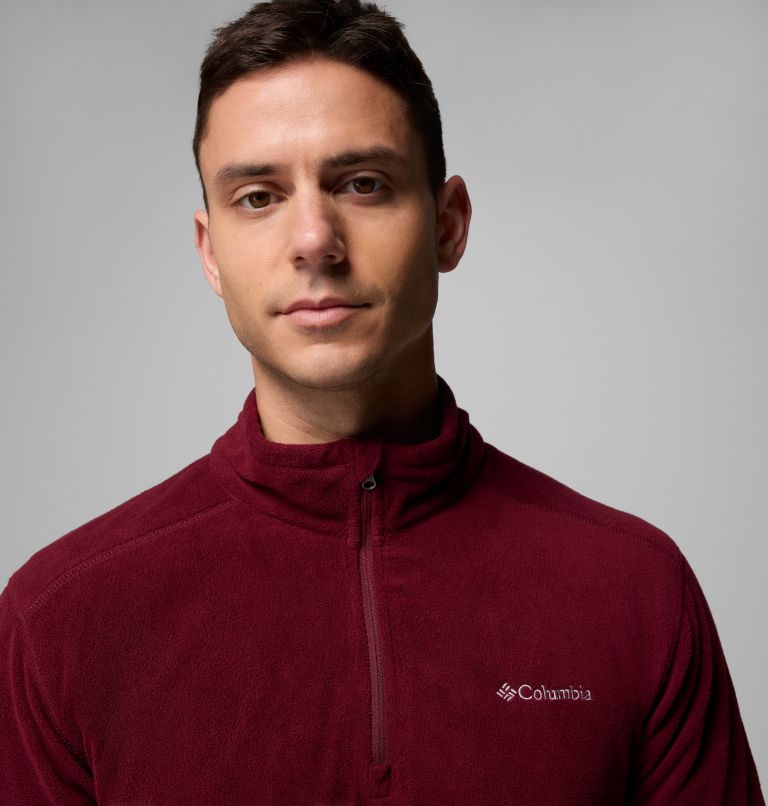 Men's Klamath Range II Half Zip, Color: Rich Wine, image 5