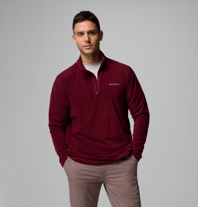 Men's Klamath Range II Half Zip, Color: Rich Wine, image 1