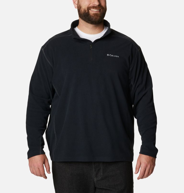 Thumbnail: Men's Klamath Range II Half Zip Fleece Pullover - Big, Color: Black, image 1