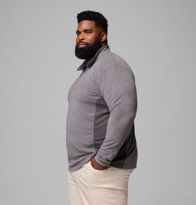 Men's Klamath Range II Half Zip Fleece Pullover - Big, Color: City Grey, Shark, image 4