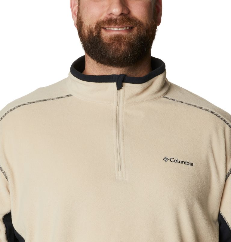 Men's Klamath Range II Half Zip Fleece Pullover - Big, Color: Ancient Fossil, Black, image 4